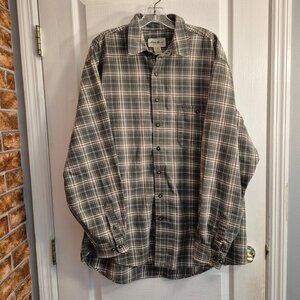 Eddie Bauer Plaid Button Down - Men's XL Tall